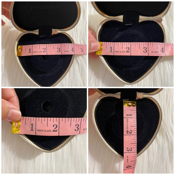 PANDORA PINK HEART BOX BRACELET STORAGE CASE - Picture 15 of 15